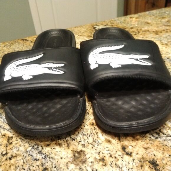 Lacoste Croco Dualiste 0922 Slide Open Toe Strap Sandals 7-43CMA0020312 Men’s 13 - Picture 9 of 12